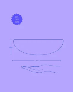 Seia - Fruit bowl light blue