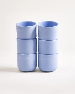 Sereno - Set of 6 cups small light blue