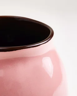 Sombra vase M pink brown