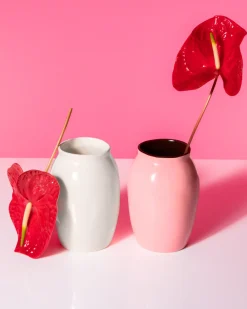 Sombra vase M pink brown