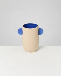 Tomar vase M sand blue
