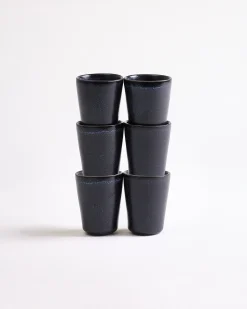 Turmalina - Set of 6 Espressocups black